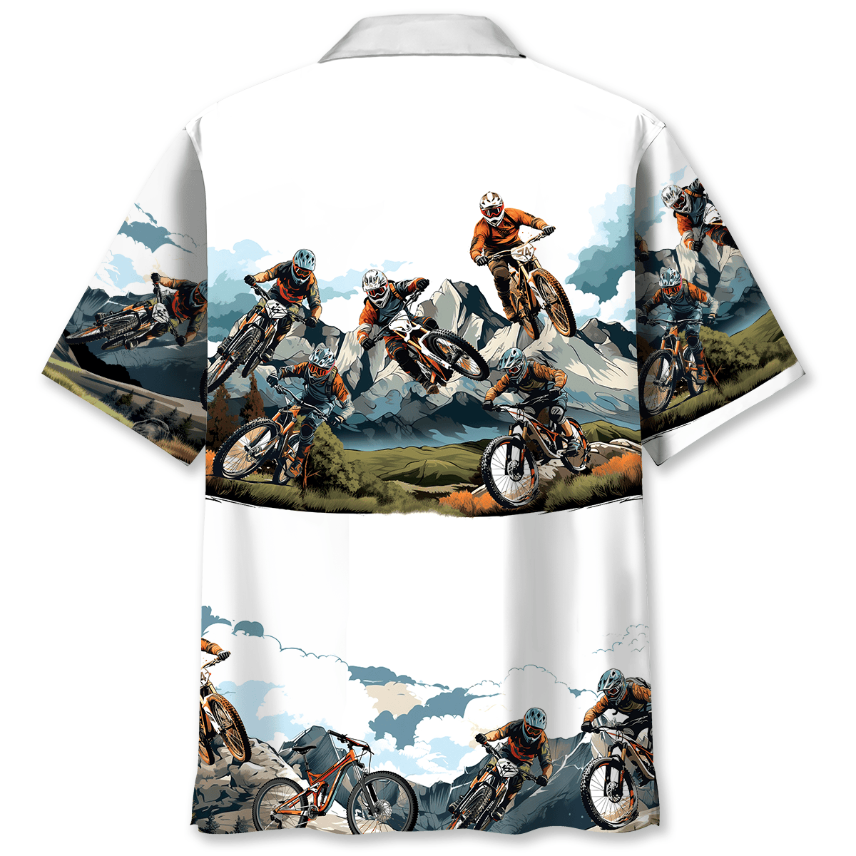 Colorado Mountain Bike Hawaiian Shirt