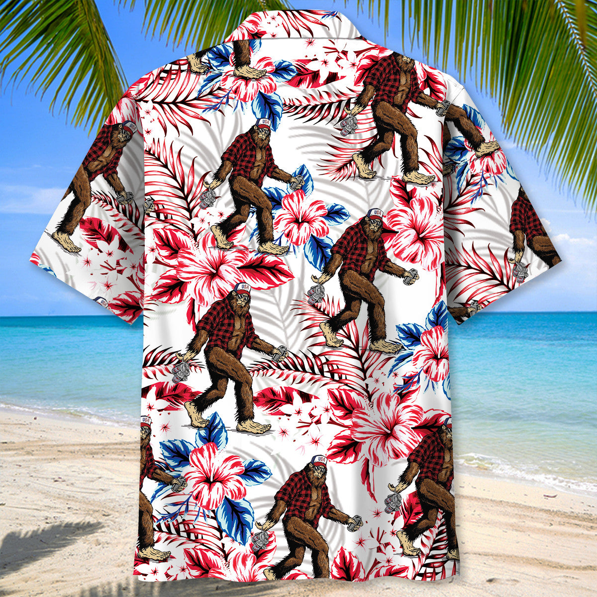 Tropical Bigfoot Hawaiian Shirt