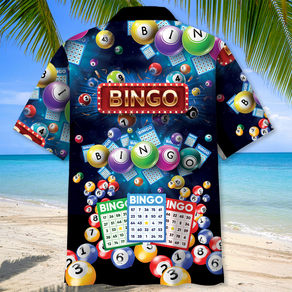 Neon Bingo Lover Hawaiian Shirt