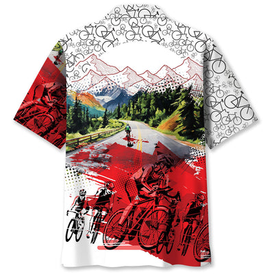 Cycling Route Hawaiian Shirt