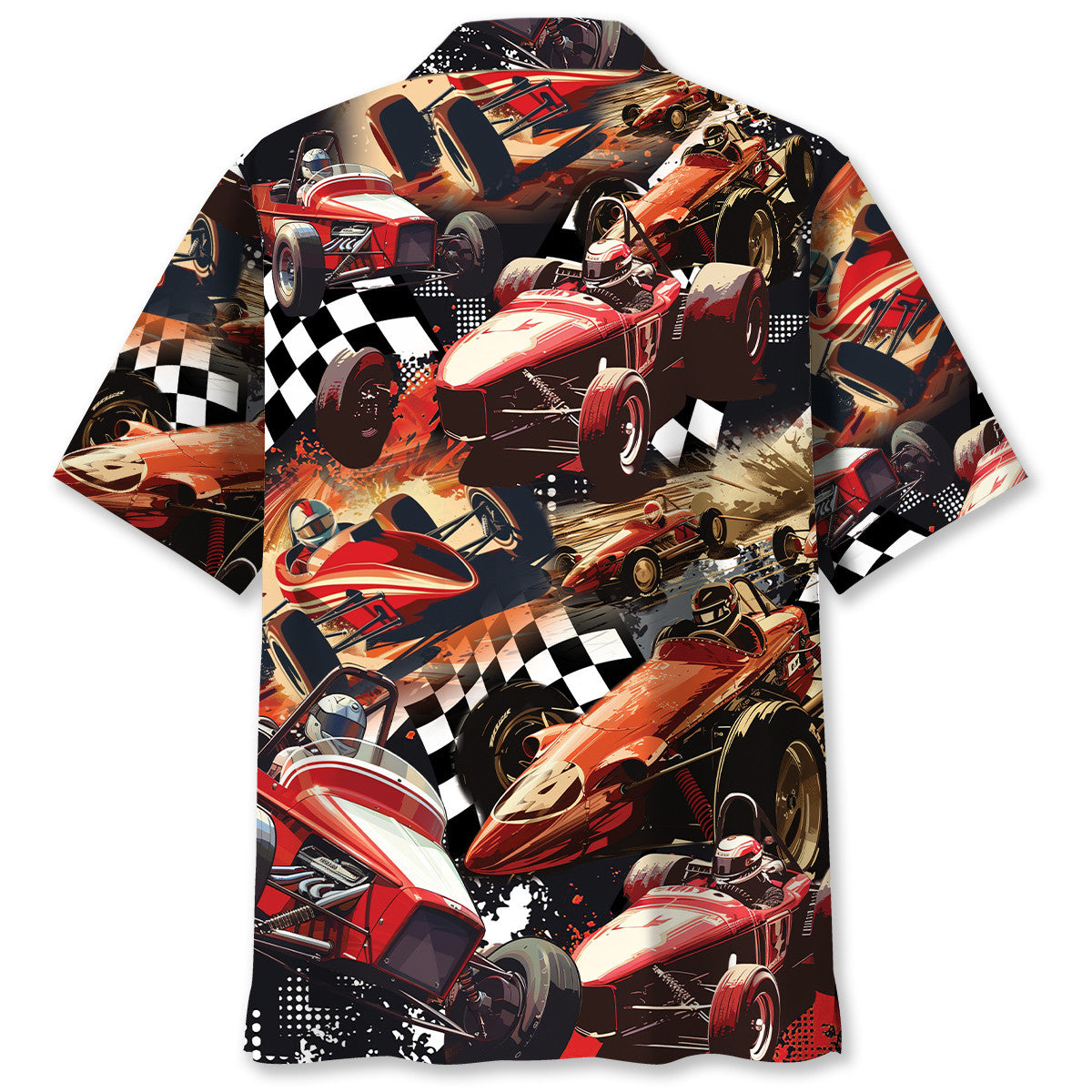 Dirt Track Racing Sprint Car Hawaiian Shirt