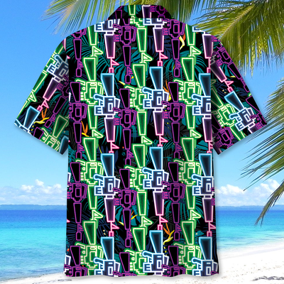 Neon Colorful Guns Hawaiian Shirt