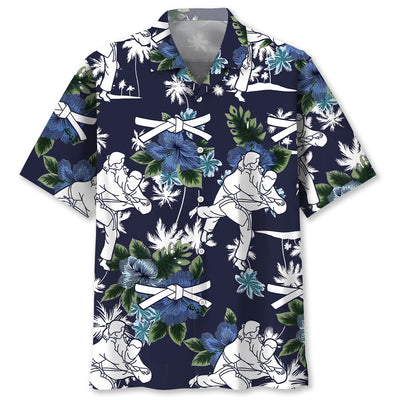 Judo Blue Nature Hawaiian Shirt