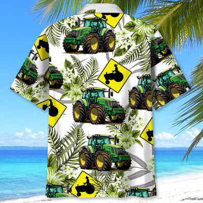 Tractor Crossing Hawaiian Shirt