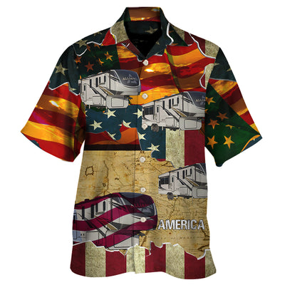 Car America Sunset Custom - Hawaiian Shirt