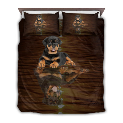 Rottweiler Dog Goodnight Rottweiler Believe - Bedding Cover