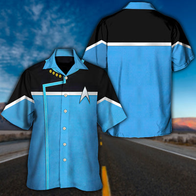 Star Trek Dress Uniform Science Division Cool - Hawaiian Shirt