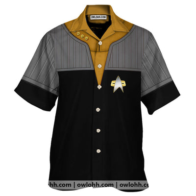 Star Trek Standard Uniform 2370s Operations Division Cool - Hawaiian Shirt