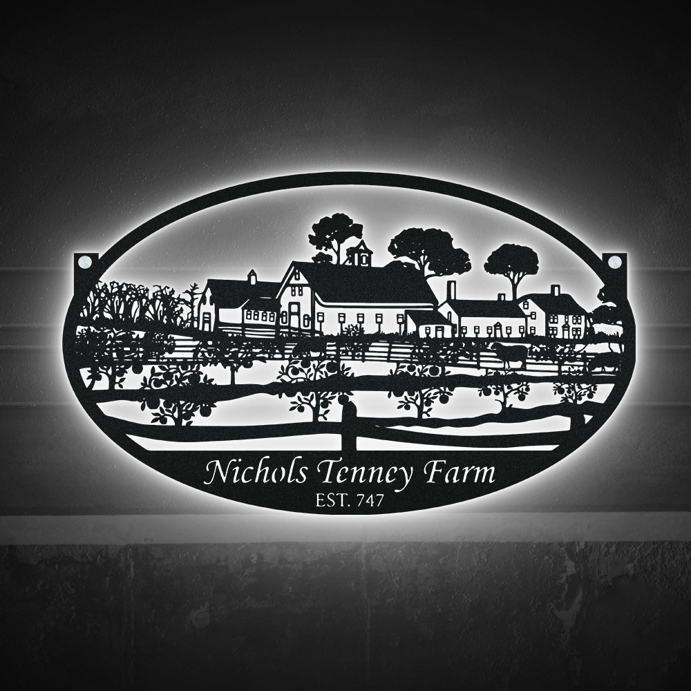 Copy of Farm Welcome To Our Farm Personalized - Led Light Metal