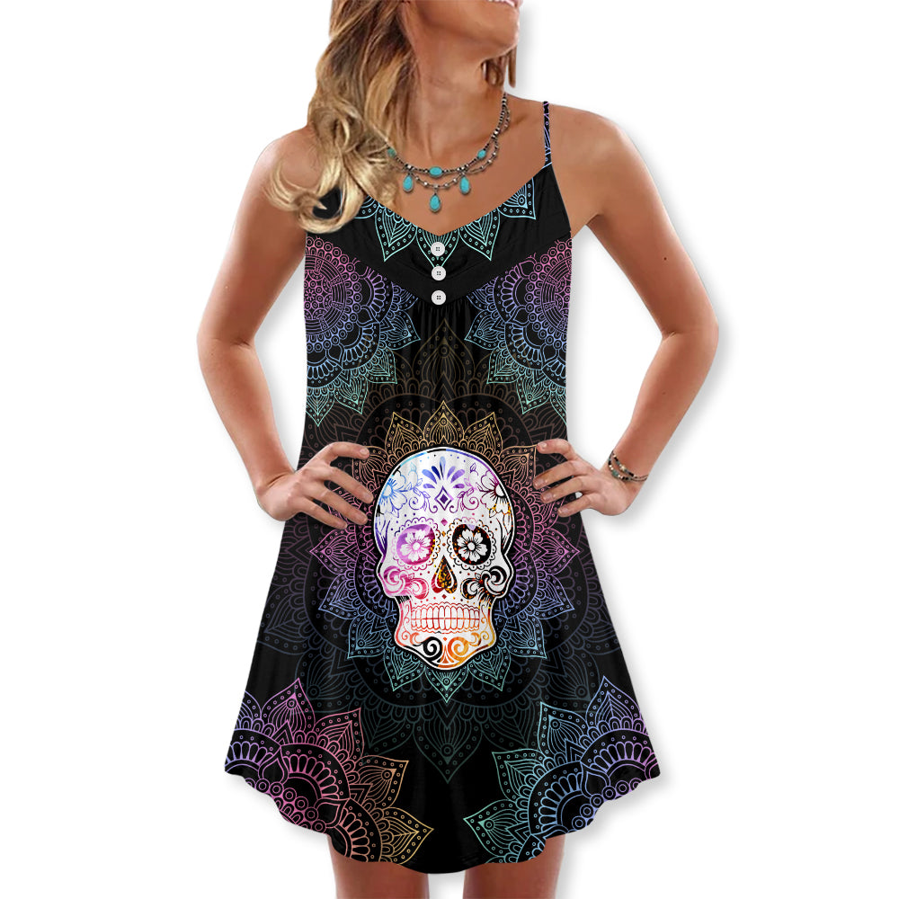 Sugar Skull Mandala Style - Summer Dress