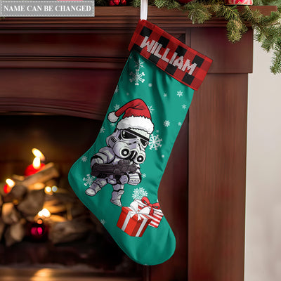 Christmas Star Wars Stormtrooper Love The Giver More Than The Gift Personalized - Christmas Stocking