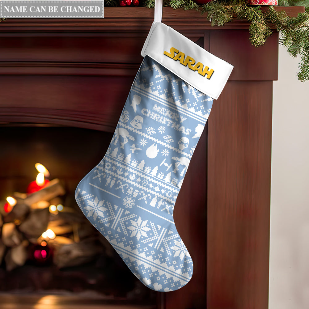 Christmas Star Wars Love Story Personalized - Christmas Stocking