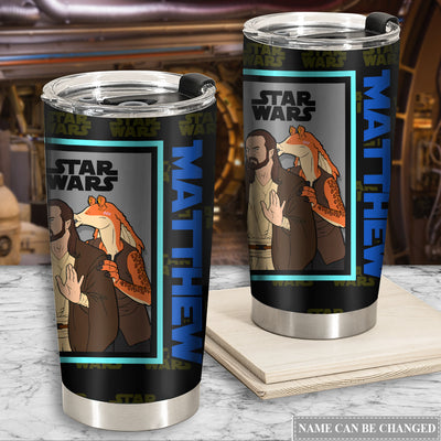 Star Wars Gui Gon And Jar Jar Gift For Fan Personalized - Tumbler