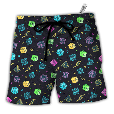 DnD Dice Retro Design - Beach Short