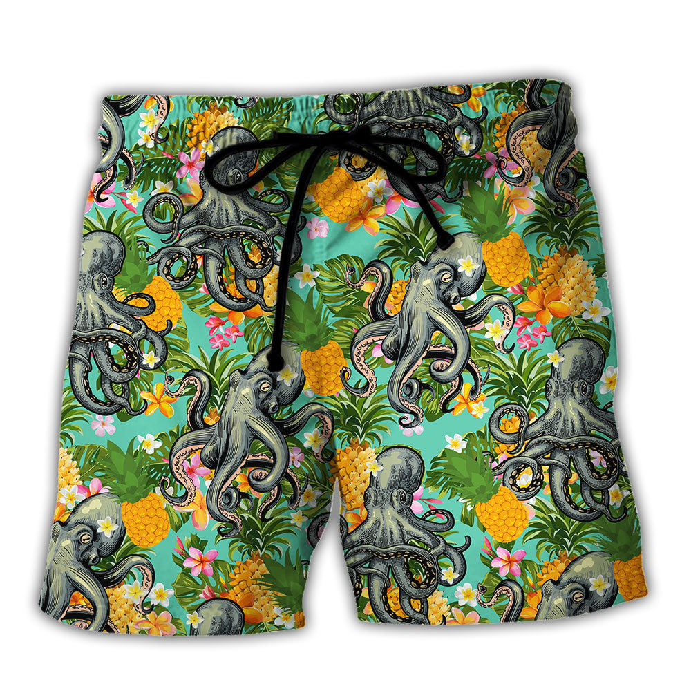 Octopus Tropical Peace Life Style - Beach Short - Owls Matrix LTD