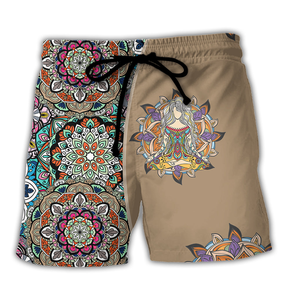 Yoga Quilt Style - Beach Short - Owls Matrix LTD