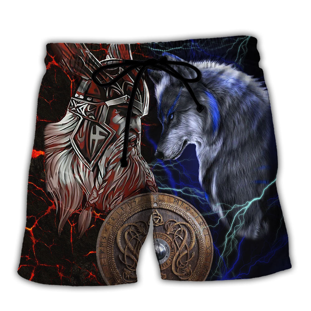 Viking Victory Colorful Life Style - Beach Short - Owls Matrix LTD