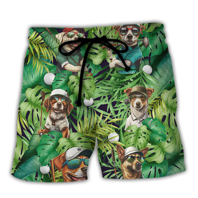 Golf Funny Dog Playing Golf Are You Looking At My Putt Tropical Golf Lover - Hawaiian Shirt