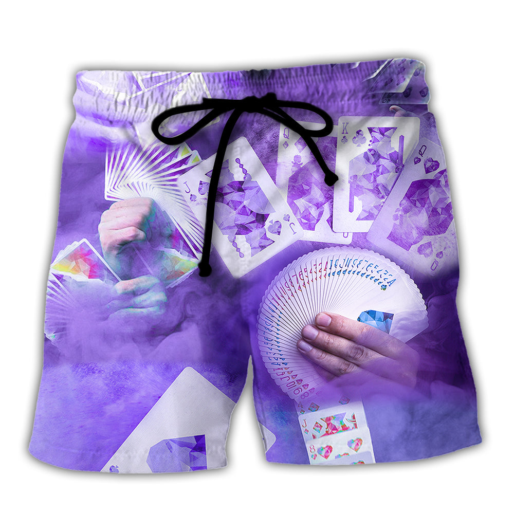 Gambling Purple Style - Beach Short - Owls Matrix LTD