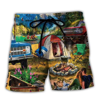Camping Crazy Spoiled Camping Lady - Beach Short
