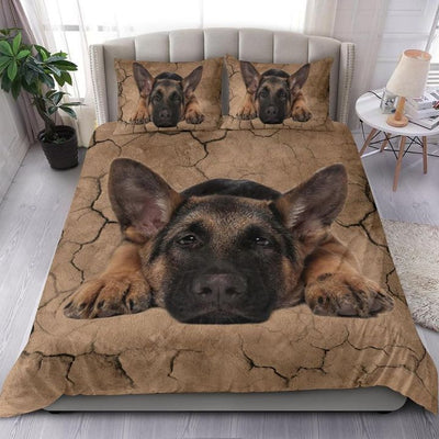 German Shepherd Dog Goodnight Brown Style - Bedding Cover - Owls Matrix LTD