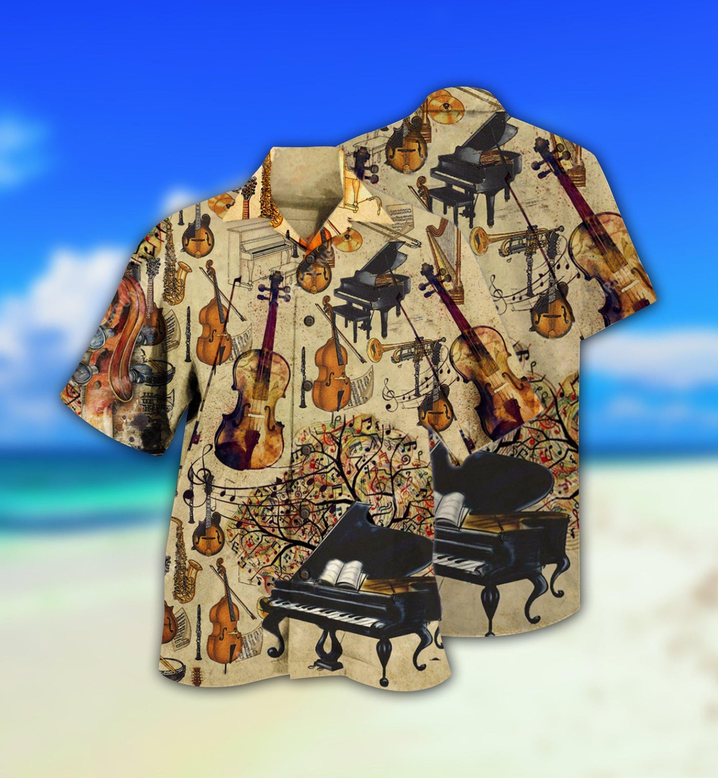 Music All My Life Love It - Hawaiian Shirt - Owls Matrix LTD