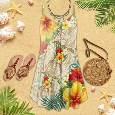 Turtle Is Beach Soul Tropical Style Amazing - Summer Dress - Owls Matrix LTD