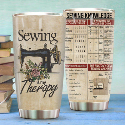 Sewing Is My Therapy - Tumbler - Owls Matrix LTD