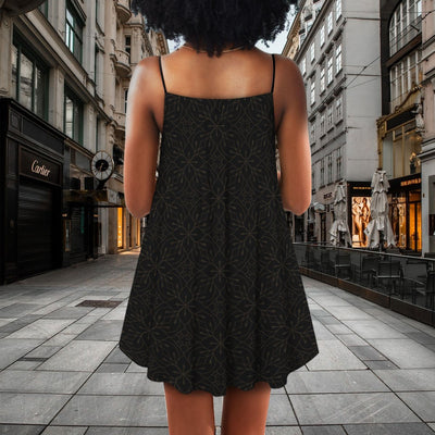 Black Women She Who Kneels Before God - Summer Dress - Owls Matrix LTD