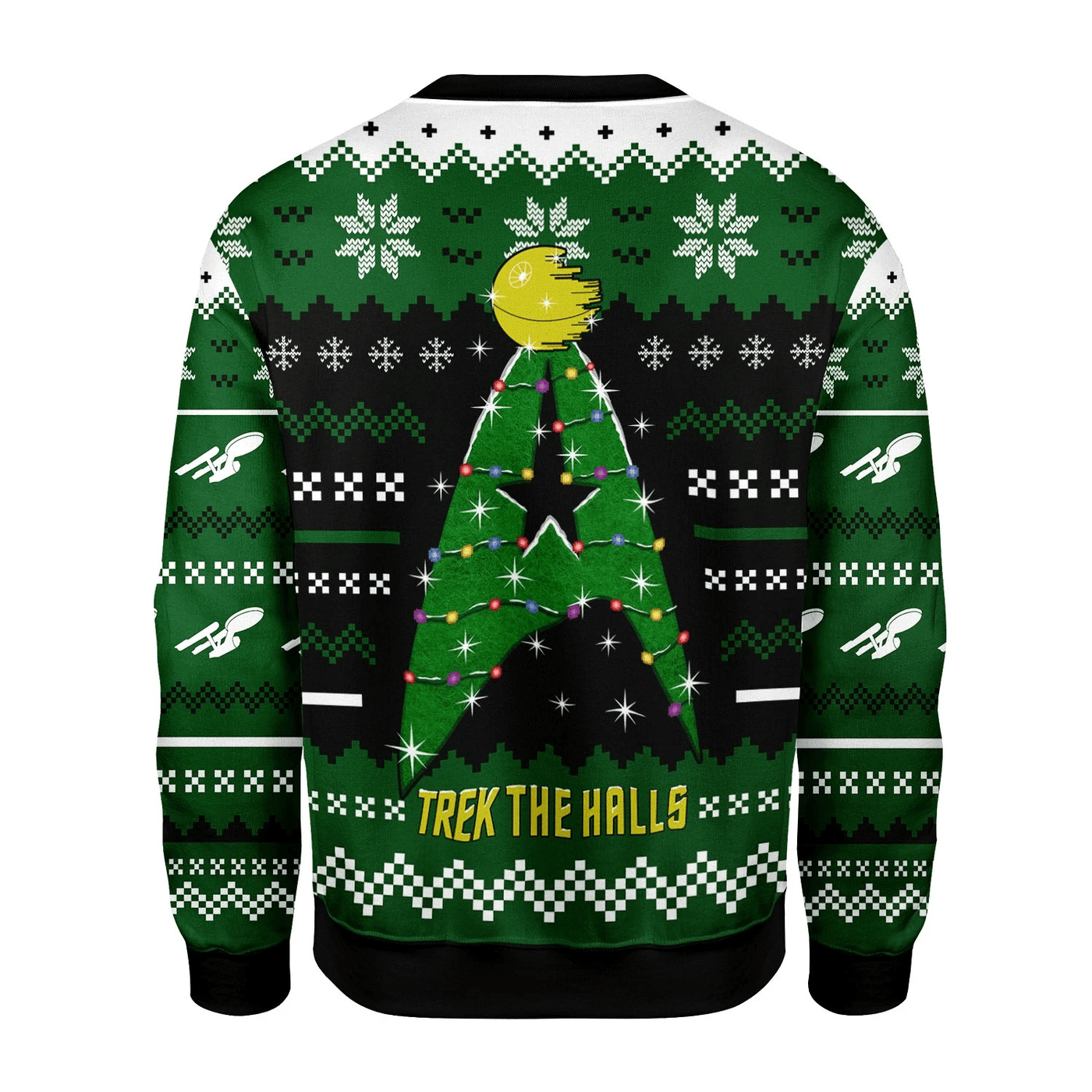 Star Trek Christmas Star Trek The Halls Cool - Sweater - Ugly Christmas Sweater