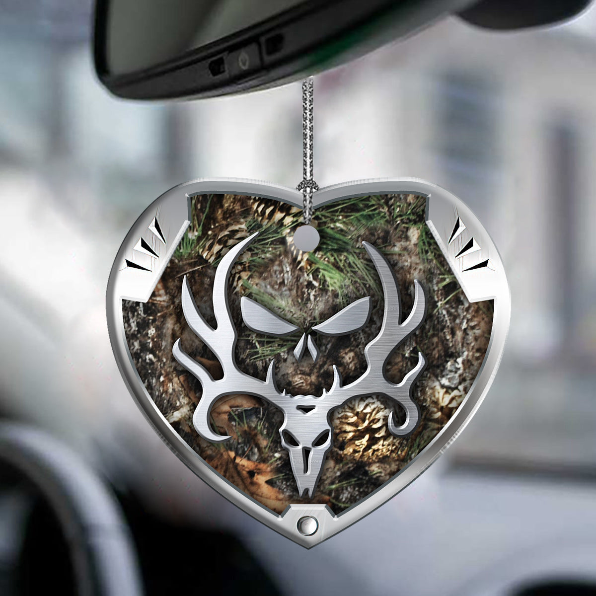 Hunting Metal Style For Hunting Lovers - Heart Ornament - Owls Matrix LTD