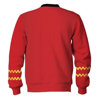 Star Trek The Original Series Scott Red Cool - Sweater - Ugly Christmas Sweater