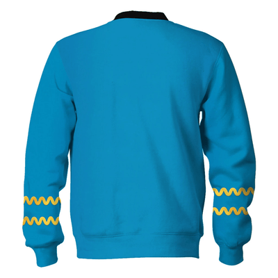 Star Trek The Original Series Spock Blue Cool - Sweater - Ugly Christmas Sweater