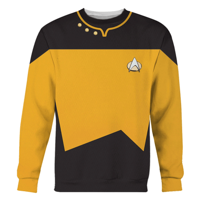 Star Trek The Next Generation Yellow Cool - Sweater - Ugly Christmas Sweater