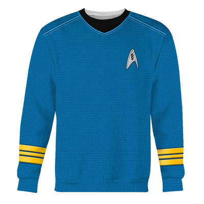 Star Trek Into Darkness Blue Cool - Sweater - Ugly Christmas Sweater