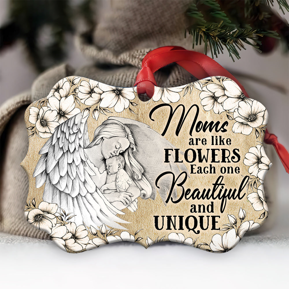 Family Moms Are Like Flowers - Horizontal Ornament - Owls Matrix LTD