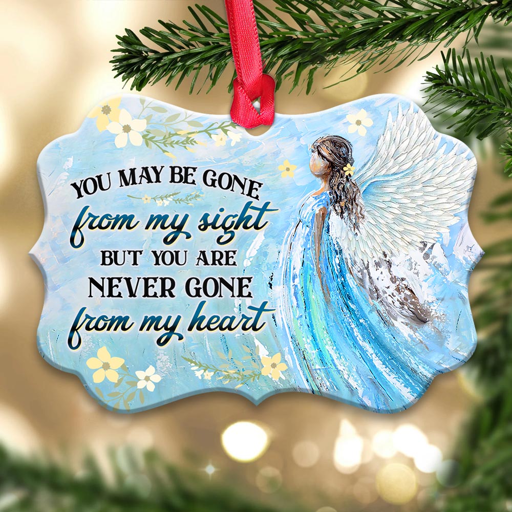 Angel Faith You Are Never Gone From My Heart - Horizontal Ornament - Owls Matrix LTD
