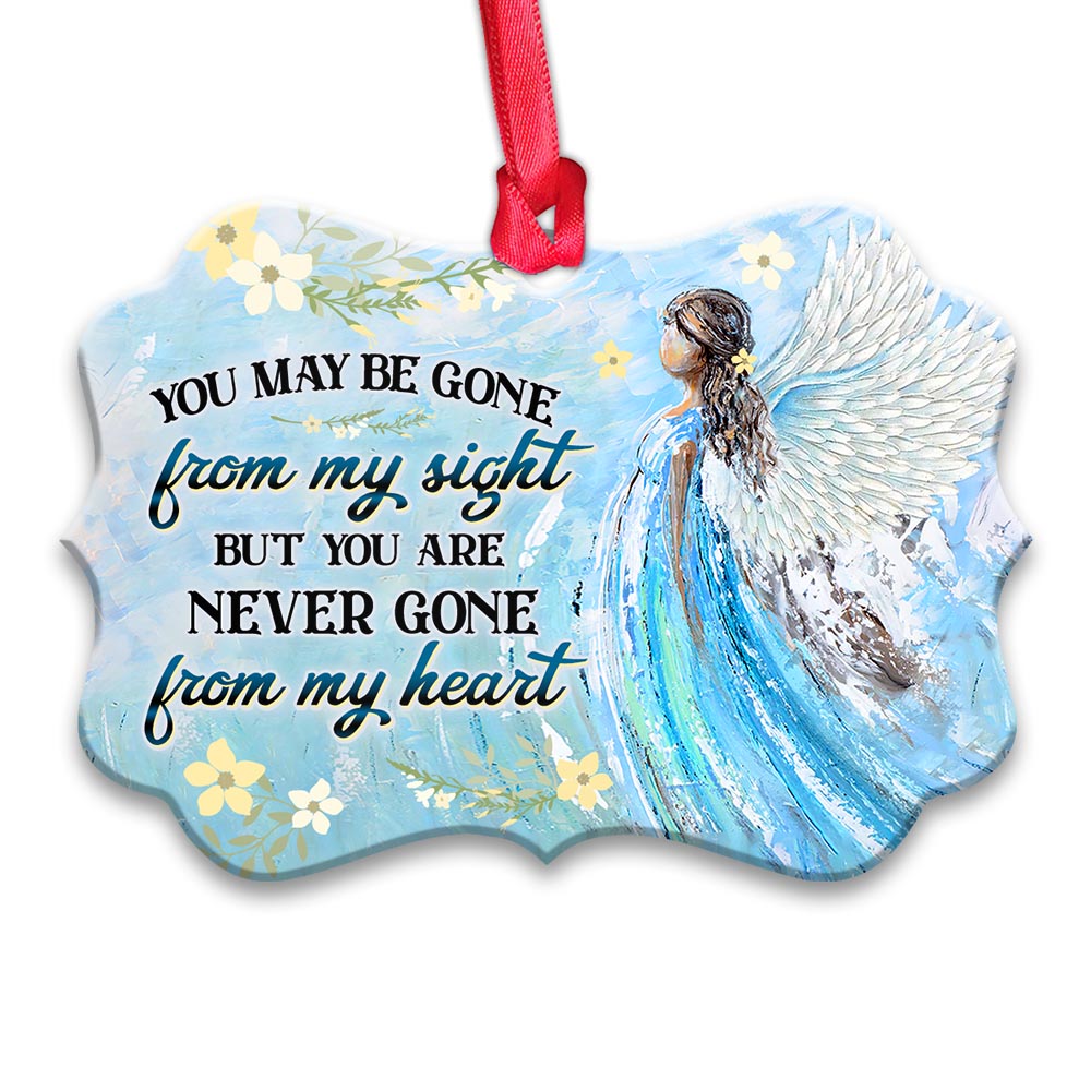 Angel Faith You Are Never Gone From My Heart - Horizontal Ornament - Owls Matrix LTD