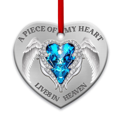Angel Memorial Faith Piece Of My Heart - Heart Ornament - Owls Matrix LTD