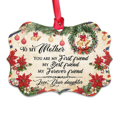 Family Letter For Mother Christmas Letter - Horizontal Ornament - Owls Matrix LTD