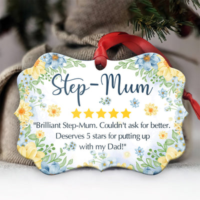 Family Mother Gift Stepmom - Horizontal Ornament - Owls Matrix LTD