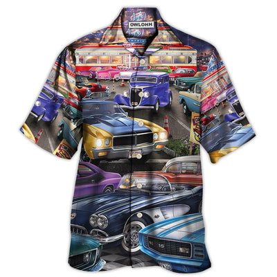 Hawaiian Shirt / Adults / S Car Classic Car Show Life Style - Hawaiian Shirt - Owls Matrix LTD