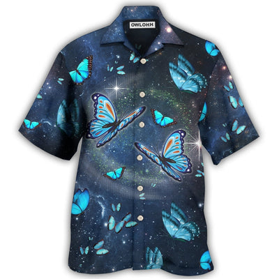 Hawaiian Shirt / Adults / S Butterfly I Believe There Are Angels - Hawaiian Shirt - Owls Matrix LTD