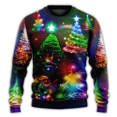 Christmas Sweater / S Christmas Merry Everything Happy Always - Sweater - Ugly Christmas Sweaters - Owls Matrix LTD