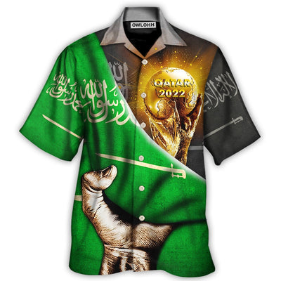 Hawaiian Shirt / Adults / S World Cup Qatar 2022 Saudi Arabia Will Be The Champion - Hawaiian Shirt - Owls Matrix LTD