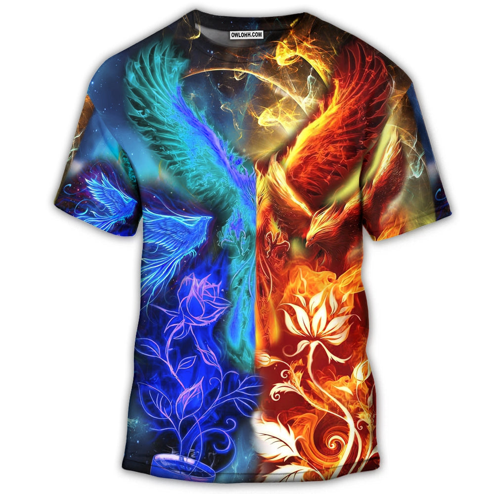 S Phoenix The Opposite Life - Round Neck T-shirt - Owls Matrix LTD