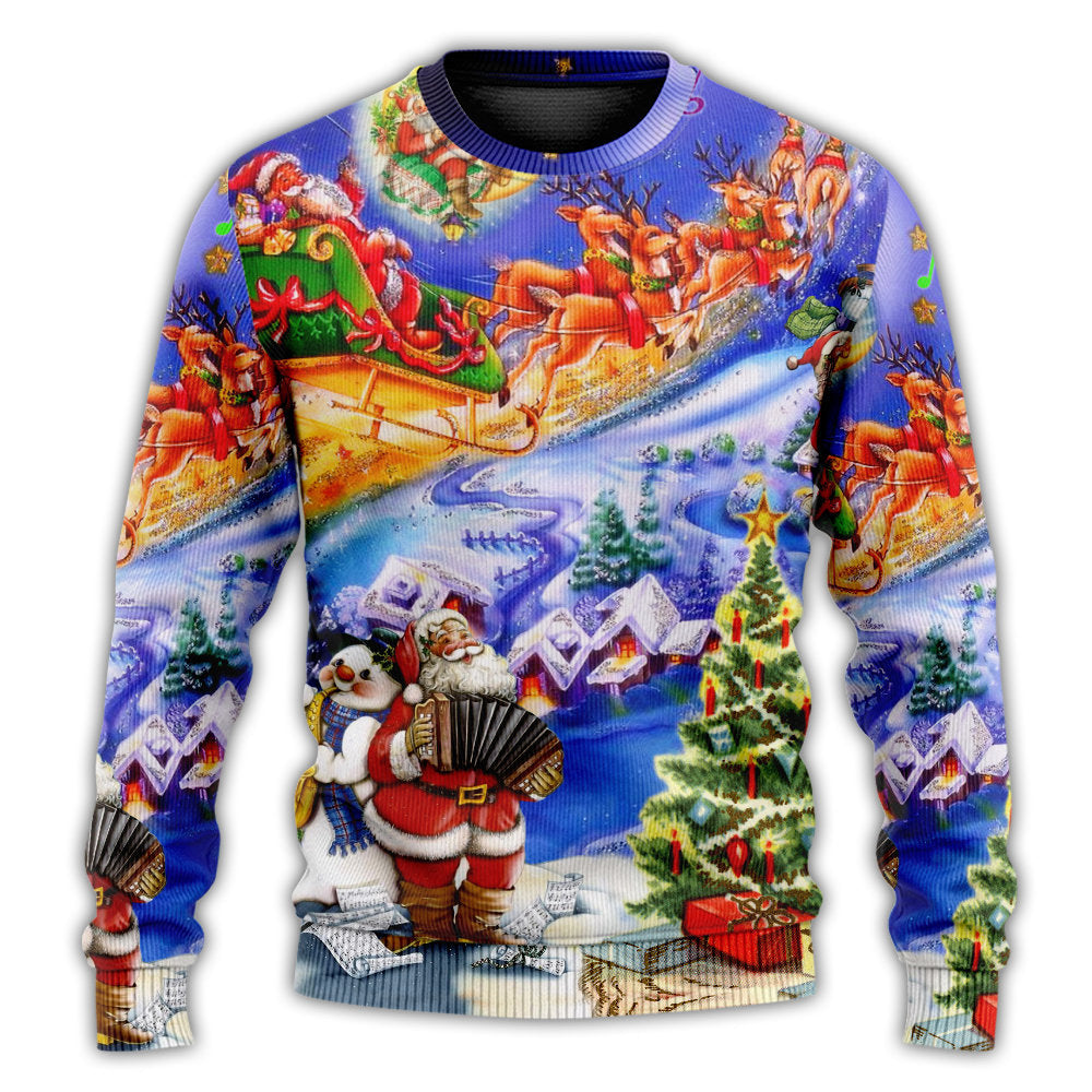 Christmas Sweater / S Christmas Santa Love Christmas Everytime - Sweater - Ugly Christmas Sweaters - Owls Matrix LTD