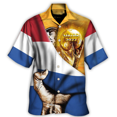 Hawaiian Shirt / Adults / S World Cup Qatar 2022 Netherlands Will Be The Champion Flag Vintage - Hawaiian Shirt - Owls Matrix LTD