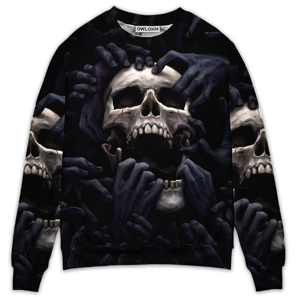 S Skull Love Darkness Amazing - Sweater - Ugly Christmas Sweaters - Owls Matrix LTD