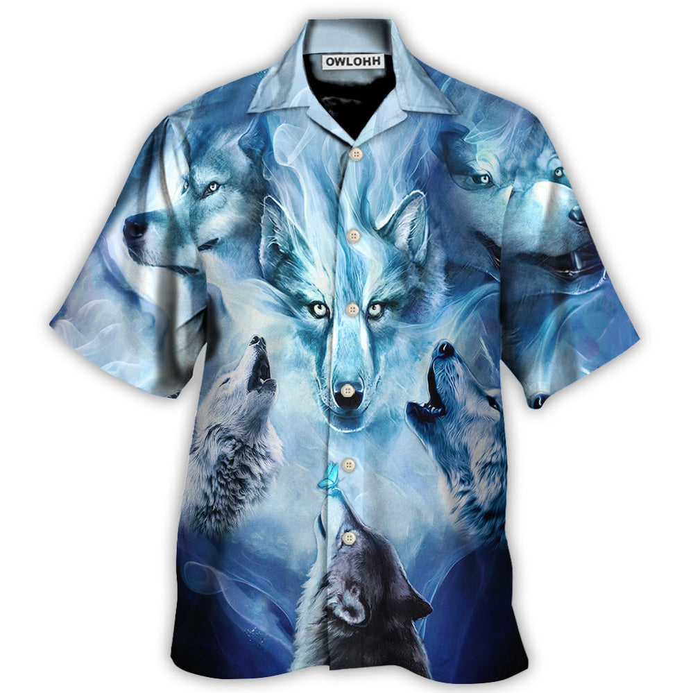 Hawaiian Shirt / Adults / S Wolf Fear Makes The Wolf Bigger Than It Is - Hawaiian Shirt - Owls Matrix LTD